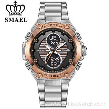 SMAEL Analog Digital Watches Men Led